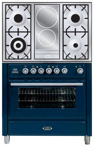 Kitchen Stove ILVE MT-90ID-E3 Blue Photo, Characteristics