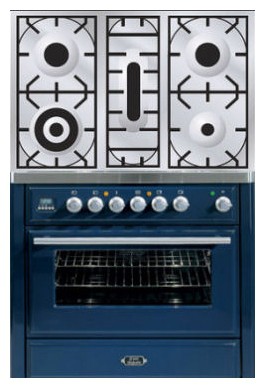 रसोई चूल्हा ILVE MT-90PD-E3 Blue तस्वीर, विशेषताएँ