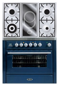Estufa de la cocina ILVE MT-90VD-MP Blue Foto, características