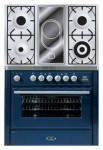 रसोई चूल्हा ILVE MT-90VD-VG Blue 91.10x85.00x60.00 सेमी