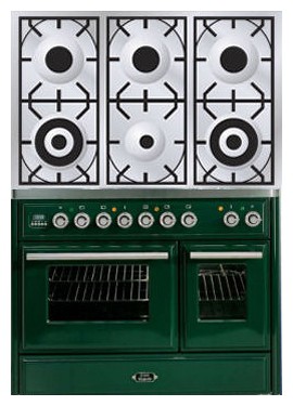 Estufa de la cocina ILVE MTD-1006D-VG Green Foto, características