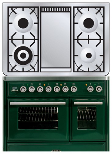 Кухонная плита ILVE MTD-100FD-VG Green Фото, характеристики