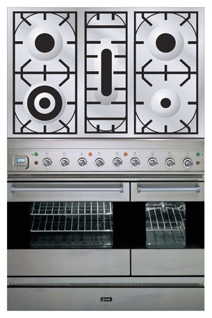 Σόμπα κουζίνα ILVE PD-90-VG Stainless-Steel φωτογραφία, χαρακτηριστικά