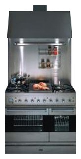 厨房炉灶 ILVE PD-90BL-VG Stainless-Steel 照片, 特点
