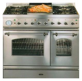 Kitchen Stove ILVE PD-90FN-MP Stainless-Steel Photo, Characteristics