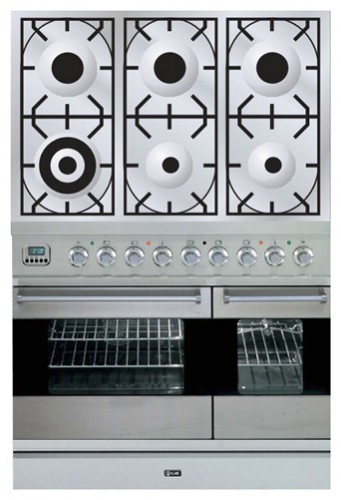 Kitchen Stove ILVE PDF-906-VG Stainless-Steel Photo, Characteristics