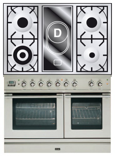 Estufa de la cocina ILVE PDL-100V-VG Stainless-Steel Foto, características