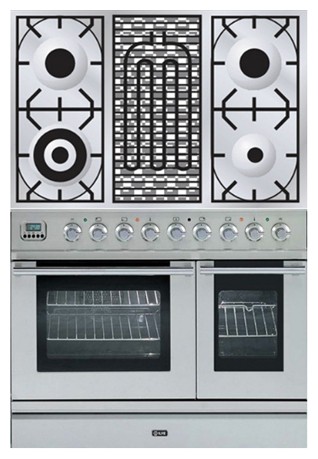 Soba bucătărie ILVE PDL-90B-VG Stainless-Steel fotografie, caracteristici