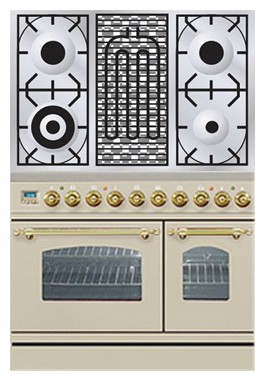 Köök Pliit ILVE PDN-90B-MP Antique white foto, omadused