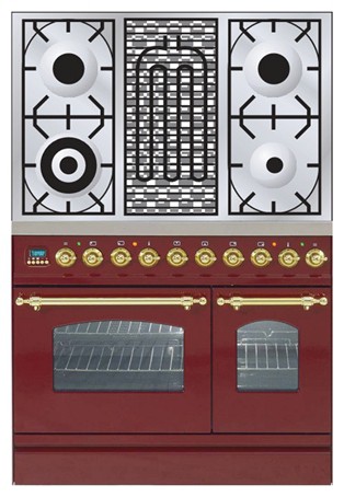 اجاق آشپزخانه ILVE PDN-90B-MP Red عکس, مشخصات