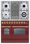 Кухонная плита ILVE PDN-90B-MP Red 90.00x87.00x60.00 см