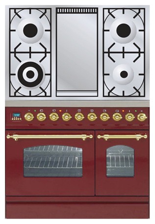 موقد المطبخ ILVE PDN-90F-MP Red صورة فوتوغرافية, مميزات