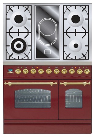 厨房炉灶 ILVE PDN-90V-VG Red 照片, 特点