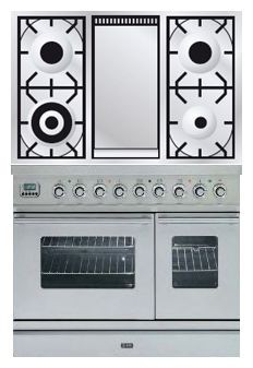 Estufa de la cocina ILVE PDW-100F-MW Stainless-Steel Foto, características