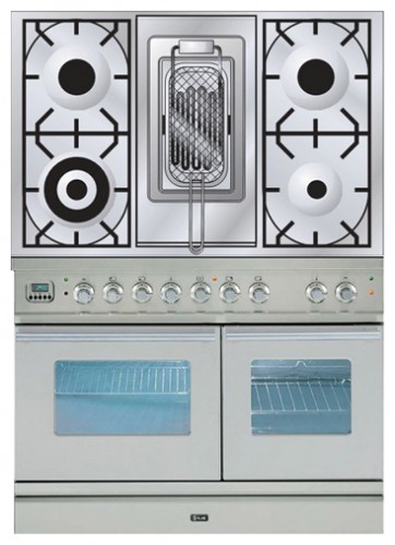 Kitchen Stove ILVE PDW-100R-MP Stainless-Steel Photo, Characteristics