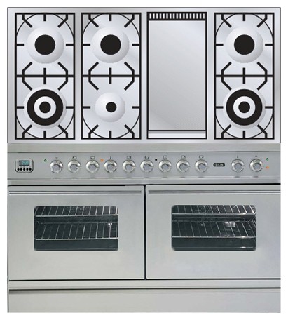 Kitchen Stove ILVE PDW-120F-VG Stainless-Steel Photo, Characteristics