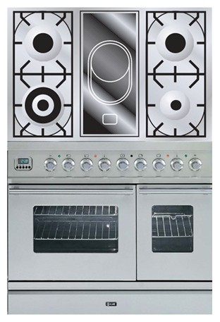 Kitchen Stove ILVE PDW-90V-VG Stainless-Steel Photo, Characteristics