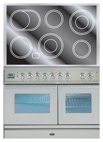 Fogão de Cozinha ILVE PDWE-100-MP Stainless-Steel Foto, características