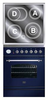 Кухненската Печка ILVE PE-60N-MP Blue снимка, Характеристики