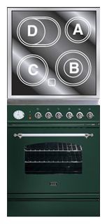 रसोई चूल्हा ILVE PE-60N-MP Green तस्वीर, विशेषताएँ