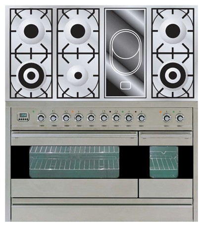 Кухонна плита ILVE PF-120V-VG Stainless-Steel фото, Характеристики