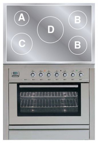 रसोई चूल्हा ILVE PLI-90-MP Stainless-Steel तस्वीर, विशेषताएँ