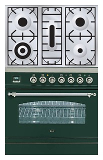 Estufa de la cocina ILVE PN-80-VG Green Foto, características
