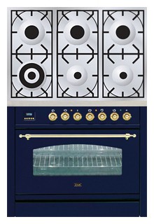 Estufa de la cocina ILVE PN-906-VG Blue Foto, características