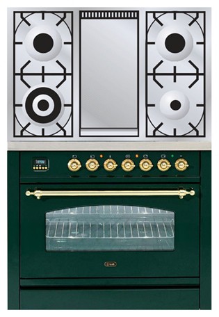 Кухонная плита ILVE PN-90F-VG Green Фото, характеристики
