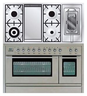 Кухонная плита ILVE PSL-120FR-MP Stainless-Steel Фото, характеристики
