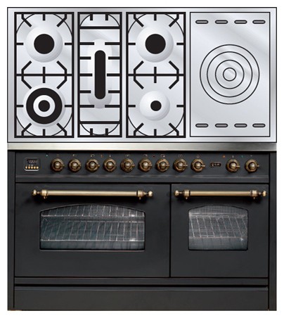 厨房炉灶 ILVE PSN-120S-VG Matt 照片, 特点