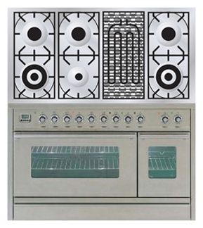 Кухонная плита ILVE PSW-120B-MP Stainless-Steel Фото, характеристики