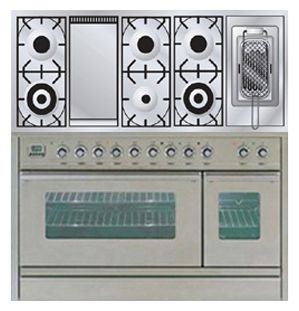 Estufa de la cocina ILVE PSW-120FR-MP Stainless-Steel Foto, características
