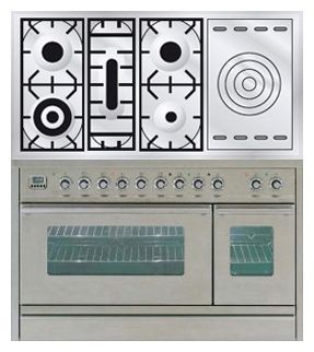 Kitchen Stove ILVE PSW-120S-MP Stainless-Steel Photo, Characteristics