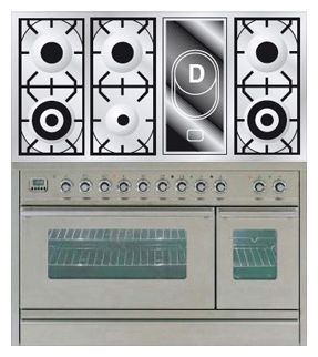 Kitchen Stove ILVE PSW-120V-MP Stainless-Steel Photo, Characteristics