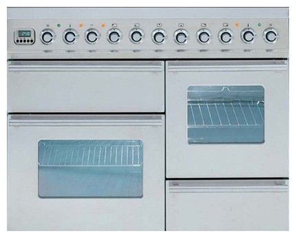 Kitchen Stove ILVE PTW-100B-MP Stainless-Steel Photo, Characteristics