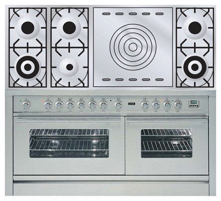 Kitchen Stove ILVE PW-150S-VG Stainless-Steel Photo, Characteristics