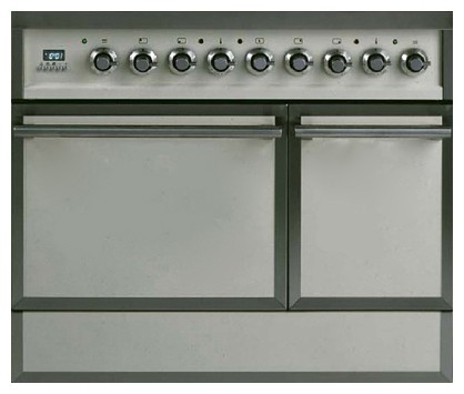 Estufa de la cocina ILVE QDC-90-MP Antique white Foto, características