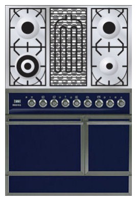 Estufa de la cocina ILVE QDC-90B-MP Blue Foto, características