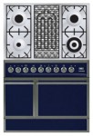 Кухонная плита ILVE QDC-90B-MP Blue 90.00x87.00x60.00 см