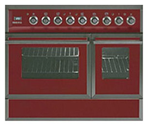 Kitchen Stove ILVE QDC-90FW-MP Red Photo, Characteristics
