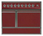 Kitchen Stove ILVE QDC-90R-MP Red 90.00x87.00x60.00 cm