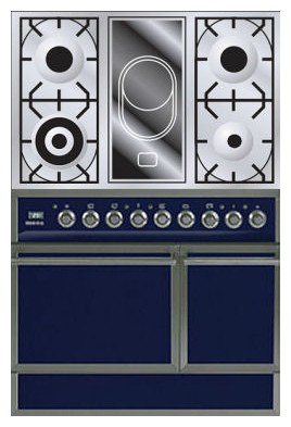 厨房炉灶 ILVE QDC-90V-MP Blue 照片, 特点