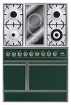 Kitchen Stove ILVE QDC-90V-MP Green 90.00x87.00x60.00 cm