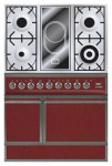 Kitchen Stove ILVE QDC-90V-MP Red 90.00x87.00x60.00 cm