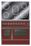 Kitchen Stove ILVE QDCE-90W-MP Red 90.00x85.00x60.00 cm