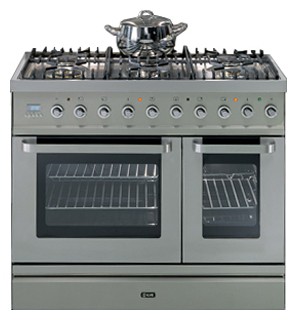 Estufa de la cocina ILVE TD-90CL-VG Stainless-Steel Foto, características
