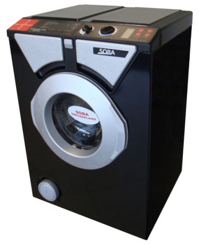 çamaşır makinesi Eurosoba 1100 Sprint Black and Silver fotoğraf, özellikleri