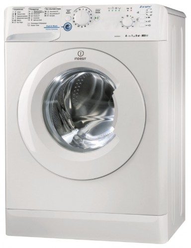वॉशिंग मशीन Indesit NWSB 5851 तस्वीर, विशेषताएँ