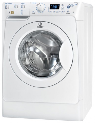 Máquina de lavar Indesit PWDE 7124 W Foto, características